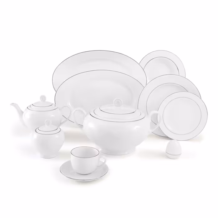 سرویس چینی زرین 12 نفره کامل سمن (102 پارچه)