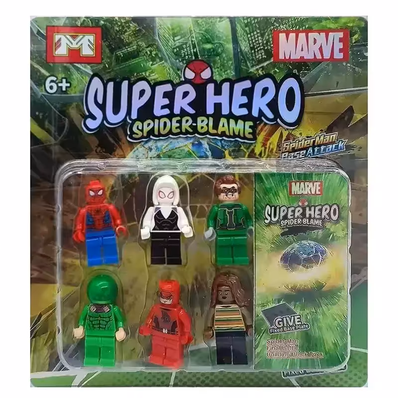 مینی فیگور لگو 6 عددی طرح قهرمانان مارول کد PT6809
