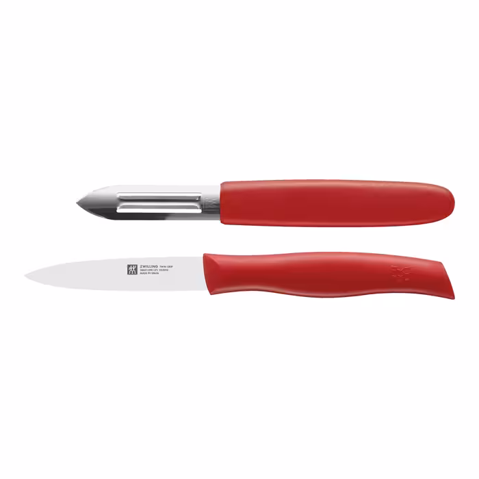 ست دو عددی چاقو و پوستکن زولینگ مدل تویین گریپ ZWILLING TWIN Grip Paring Knife & Peeler, Set of 2