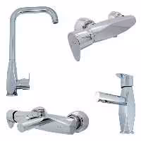 ست 4 تکه شیرآلات کلار مدل برلیان