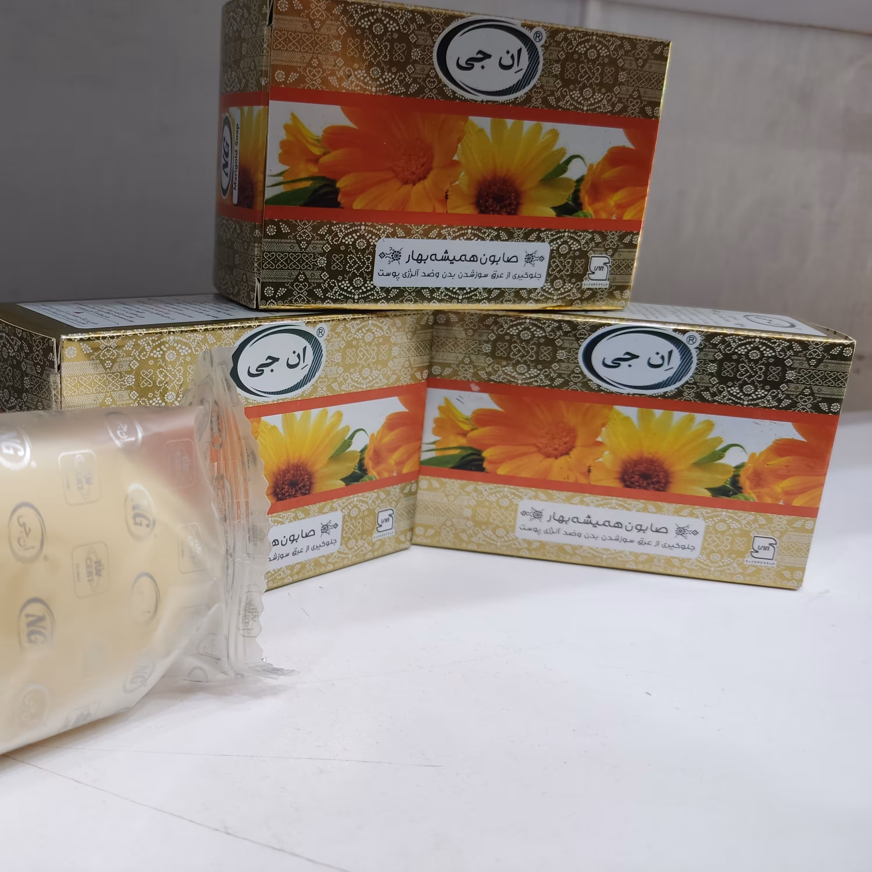 صابون گل همیشه بهار  ان جی