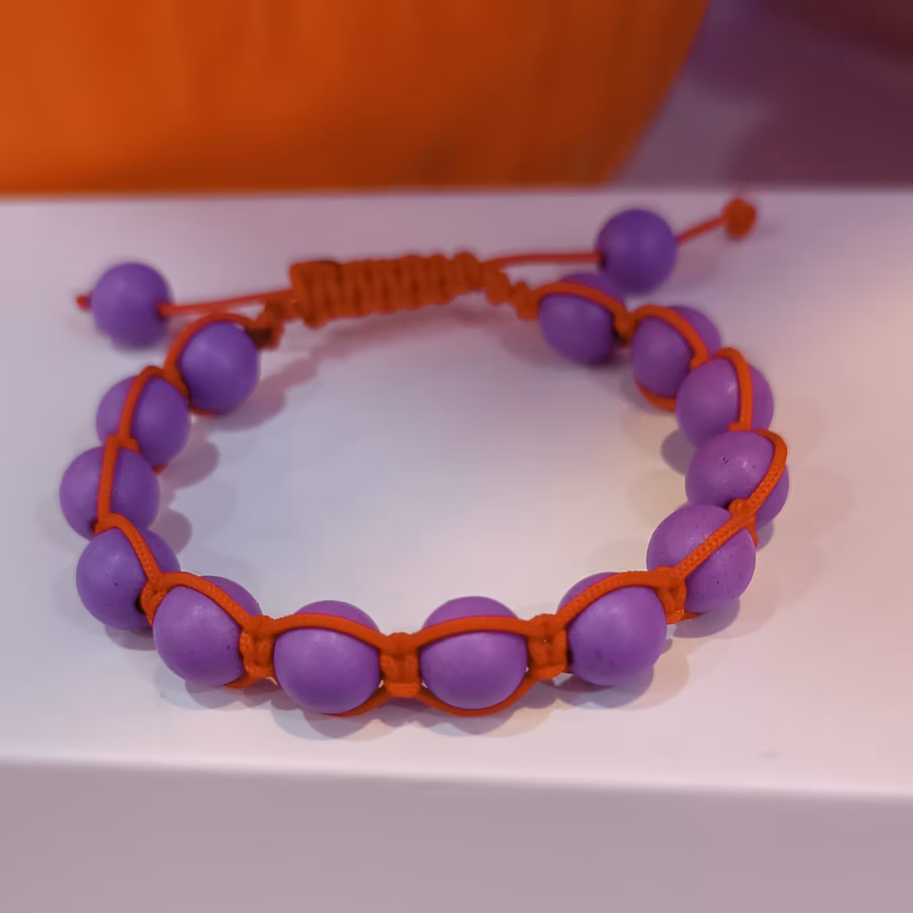 دست بند مروارید اونیکس  آبی متالیک 