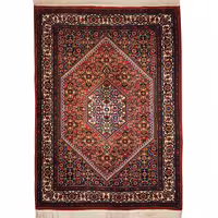 فرش دستبافت یک و نیم متری طرح ماهی بیجار کد 258