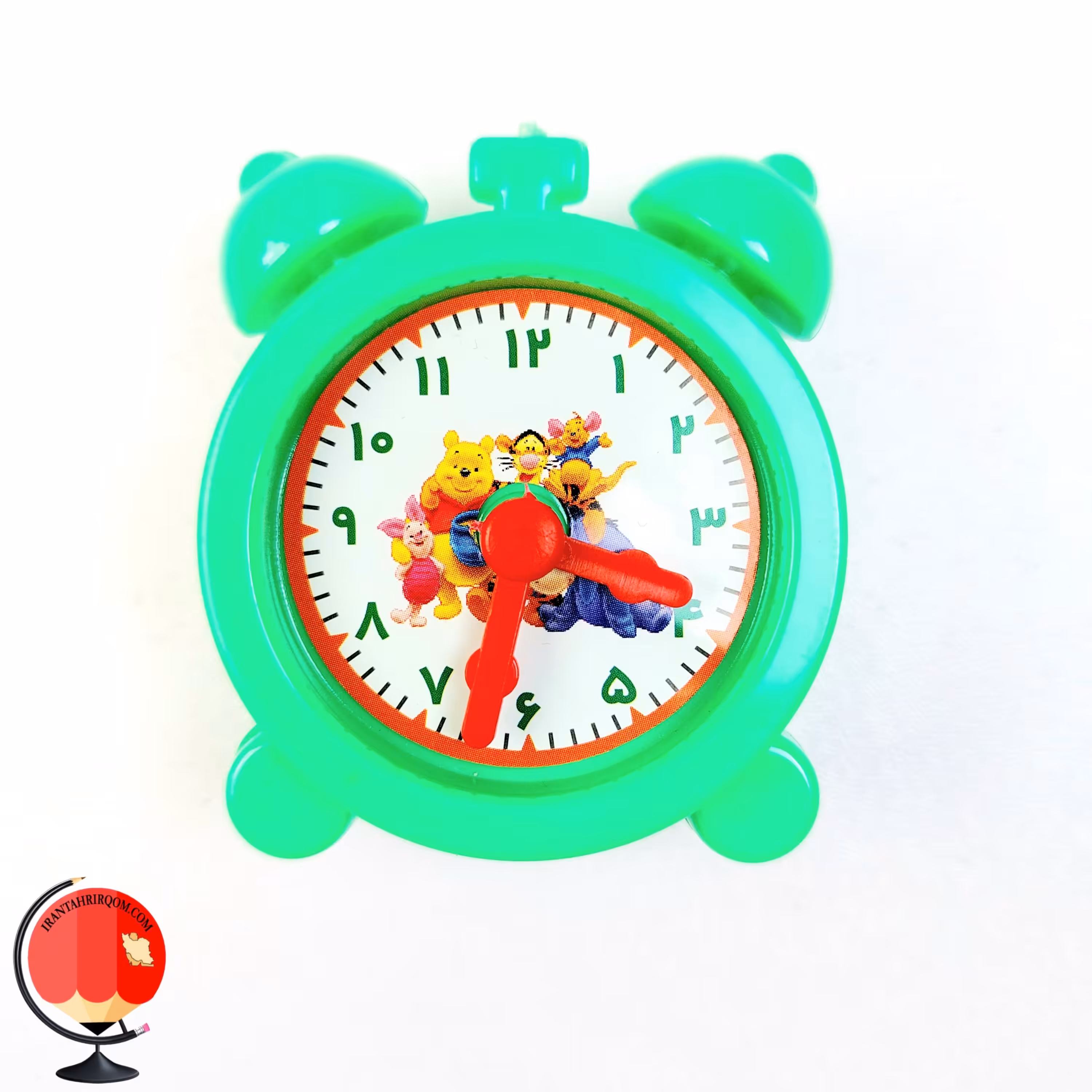 ساعت اموزشی تراش دار سبز  کد 30713