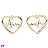 گوشواره طلا 18 عیار رزا مدل EG141