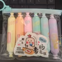 ماژیک طرح سوسیس بسته 6 عددی (ارسال رایگان) 