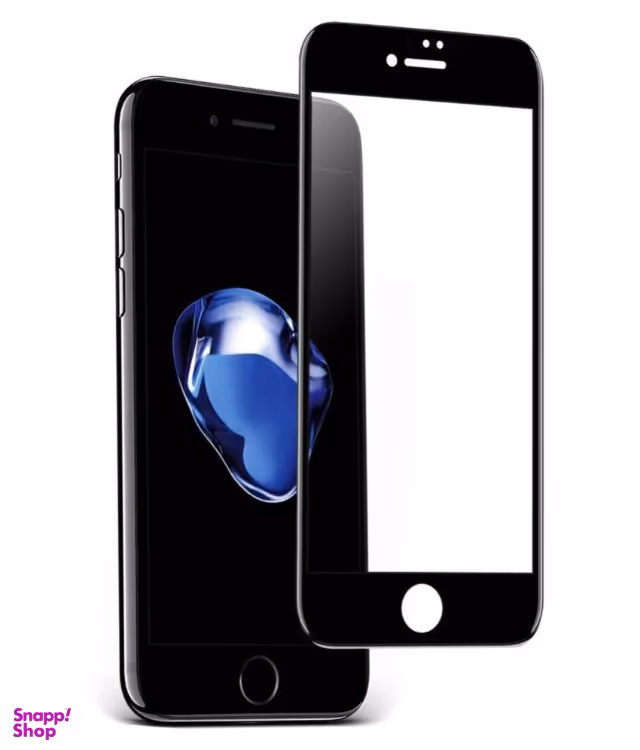 گلس تمام چسب مناسب آیفون 7 و 8 رنگ مشکی