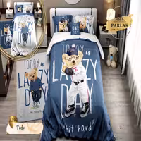 سرویس روتختی پارلاک کد A-195 یکنفره 5 تکه دو رو 