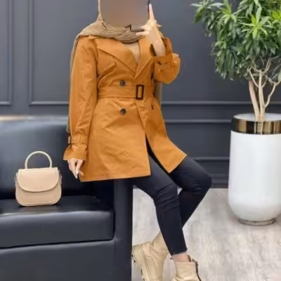 مانتو اسپرت زنانه مدل بارانی آسمانی