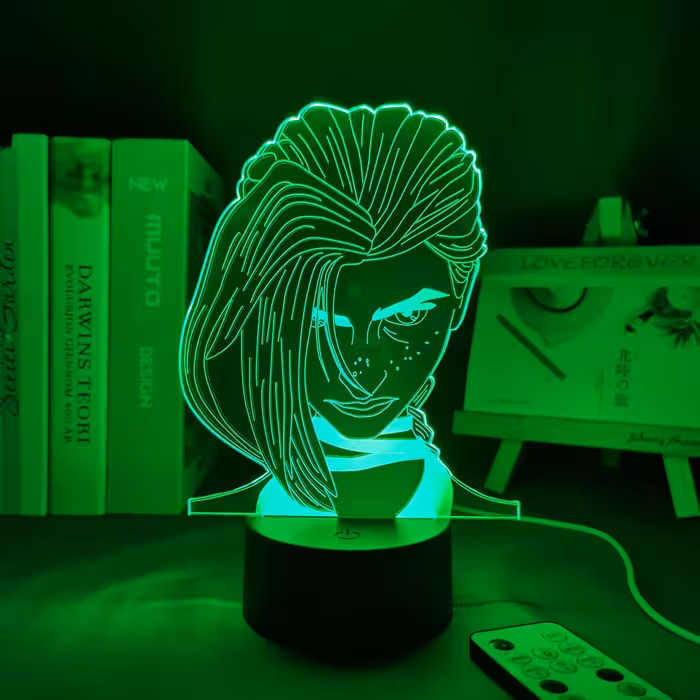 چراغ خواب3بعدی موزیکال طرح جینکس(قابل سفارش چهره شما) 