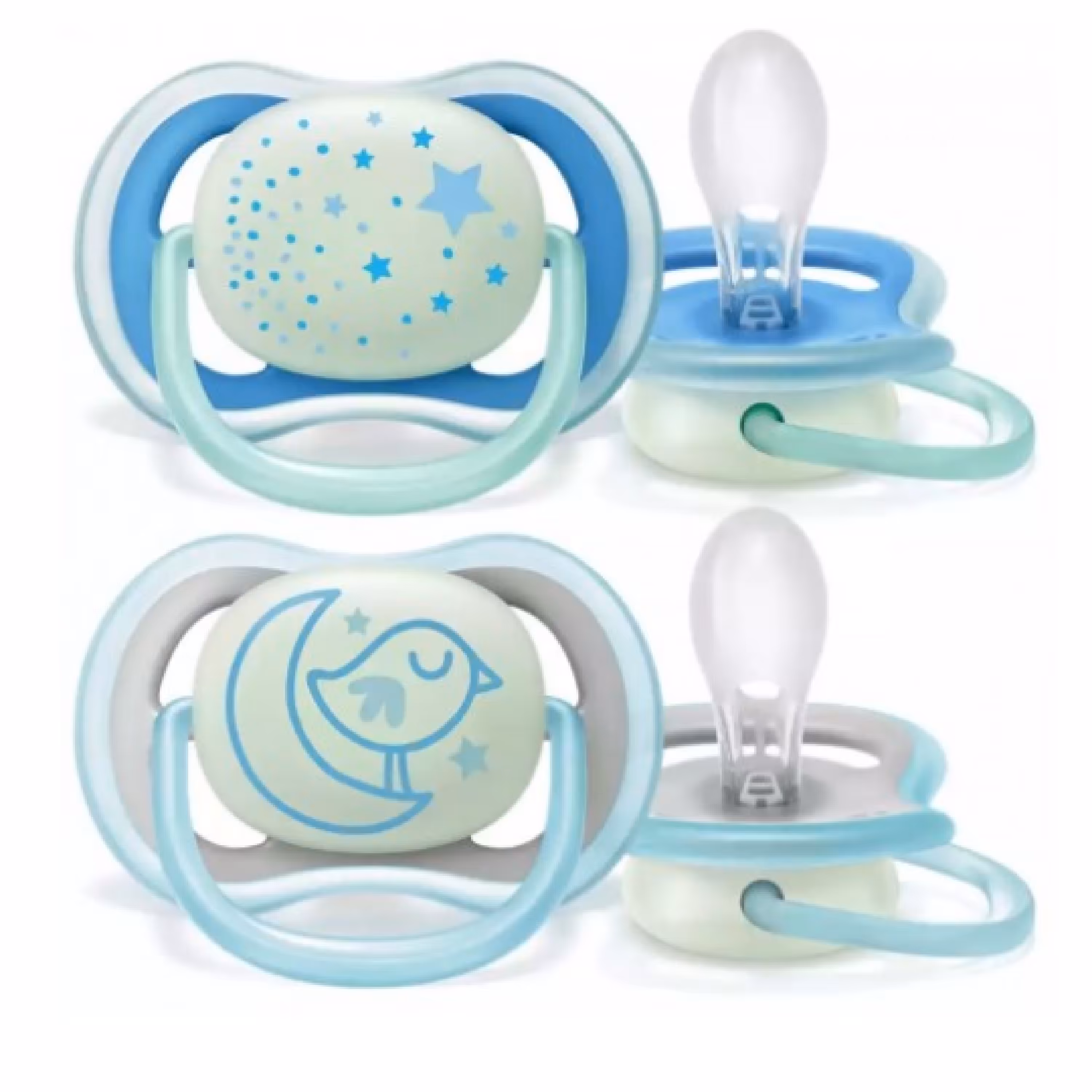 پستانک اونت اولترا ایرشب تاب 6-18ماه avent ultra air طرح جوجه و ستاره