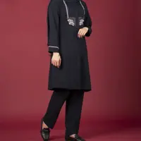 مانتو شلوار بیرونی مانتو شلوار اداری سایز بزرگ 