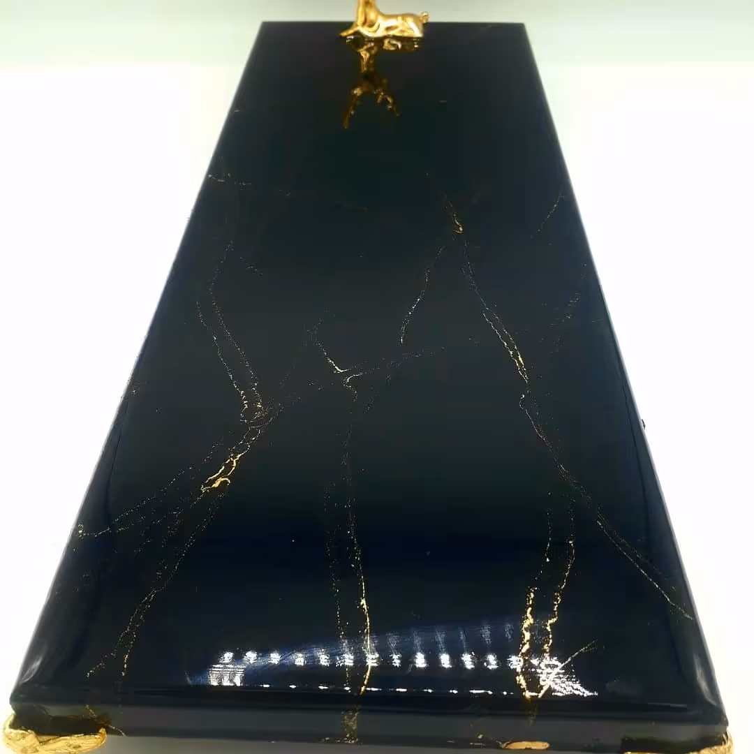 رولت خوری پذیرایی و دکوراتیو رزینی - پایه دار ، سفارش جهت ساخت محصول