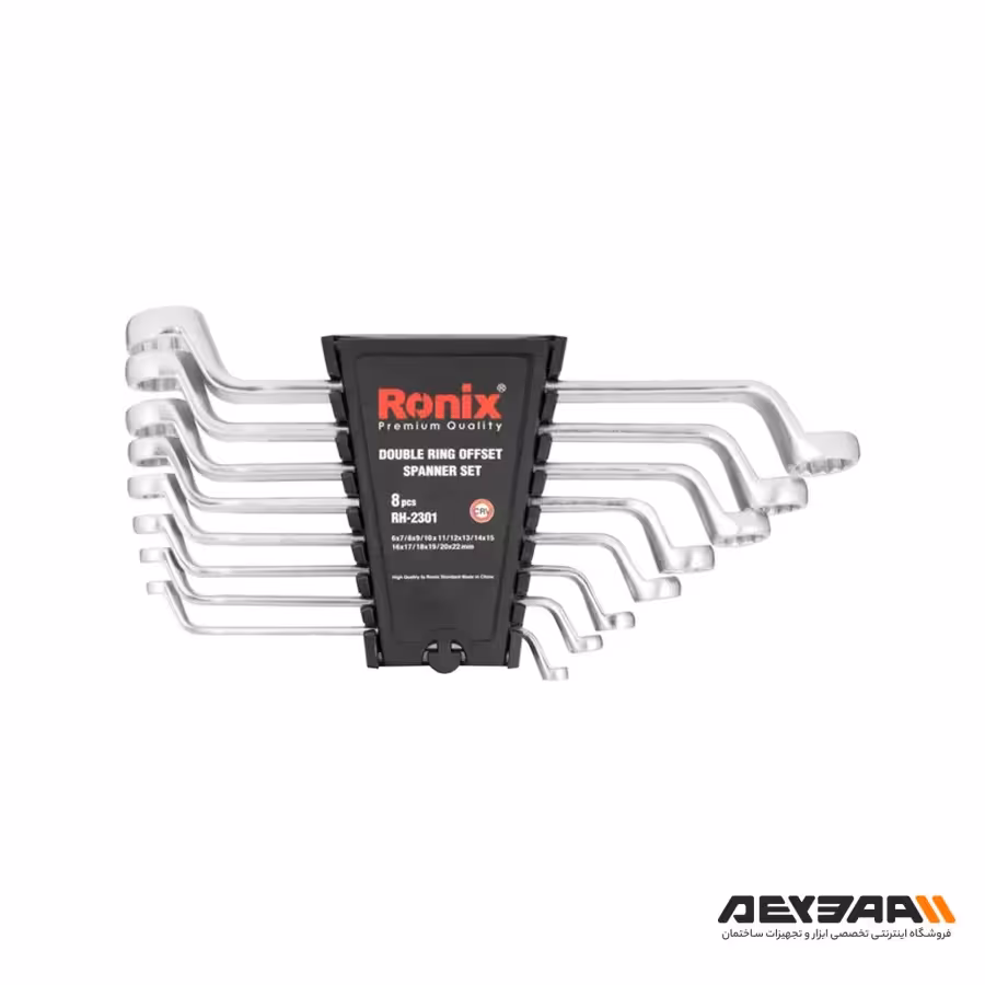 مجموعه 8 عددی آچار دو سر رینگ رونیکس مدل RH-2301