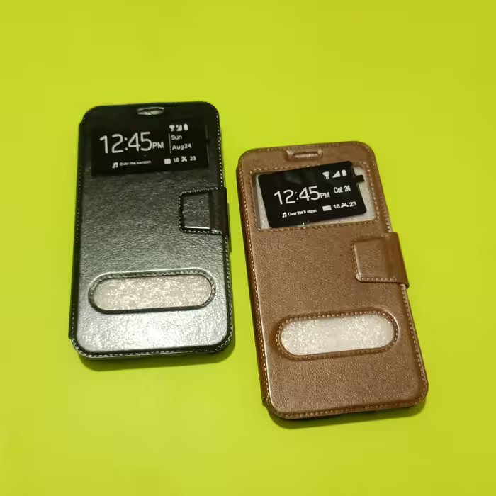 کیف کلاسوری چرمی ID پنجره دار مناسب برای گوشی موبایل سامسونگ J4/J400/J4 2018