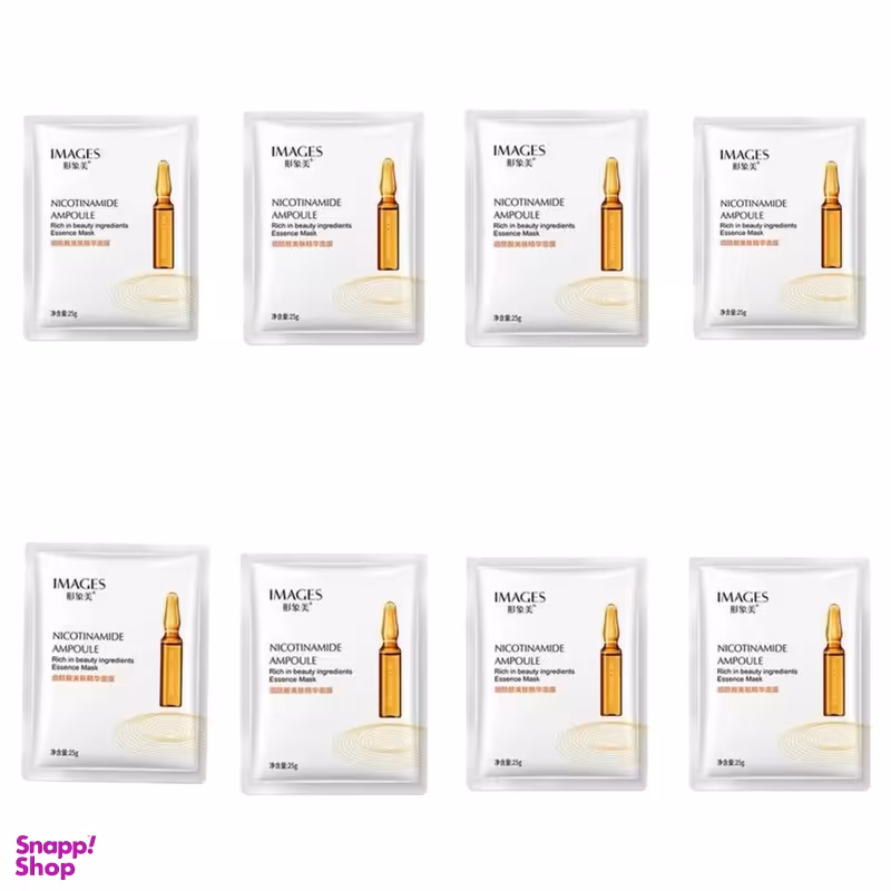 ماسک صورت ایمجز مدل Nicotinamide Ampoule وزن 25 گرم بسته 8 عددی