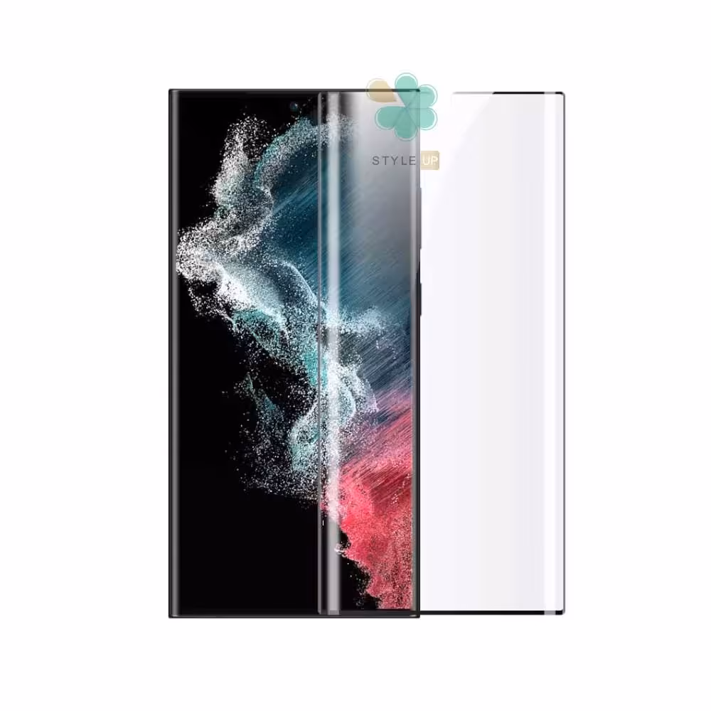 پک دوتایی محافظ صفحه نیلکین گوشی سامسونگ Samsung S23 Ultra مدل Impact Resistant Curved
