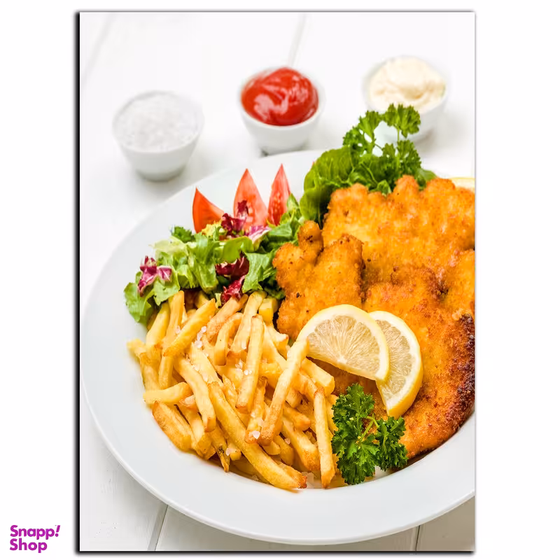 تابلو شاسی بکلیت طرح فست فود مرغ سوخاری مدل SH-S1056