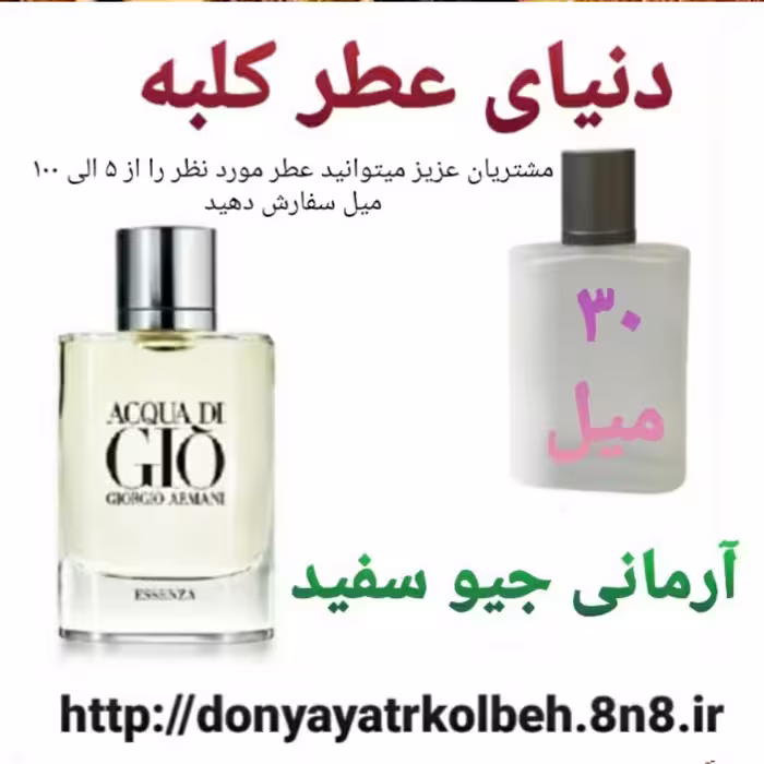 عطر آرمانی Gio جیوسفید 30 میل