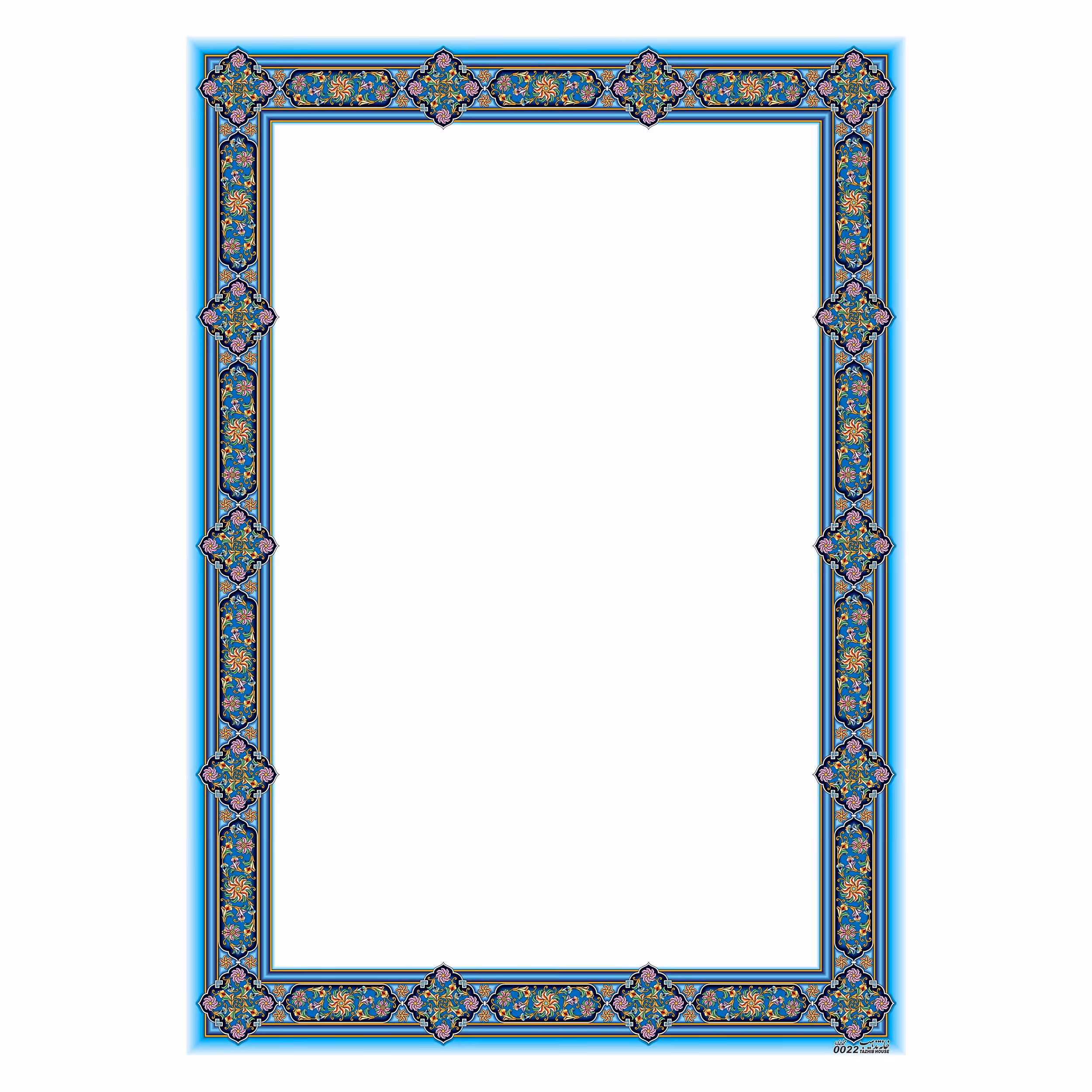 کاغذ تذهیب و ابروبادA4 طرح گل فرنگ کد 0022 گلاسه مات20 1 گرمی بسته 20 برگی