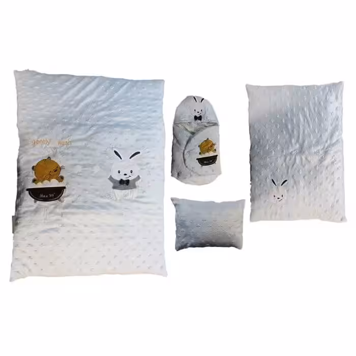 سرویس خواب دم دستی cat&amp;rabbit آبی روشن