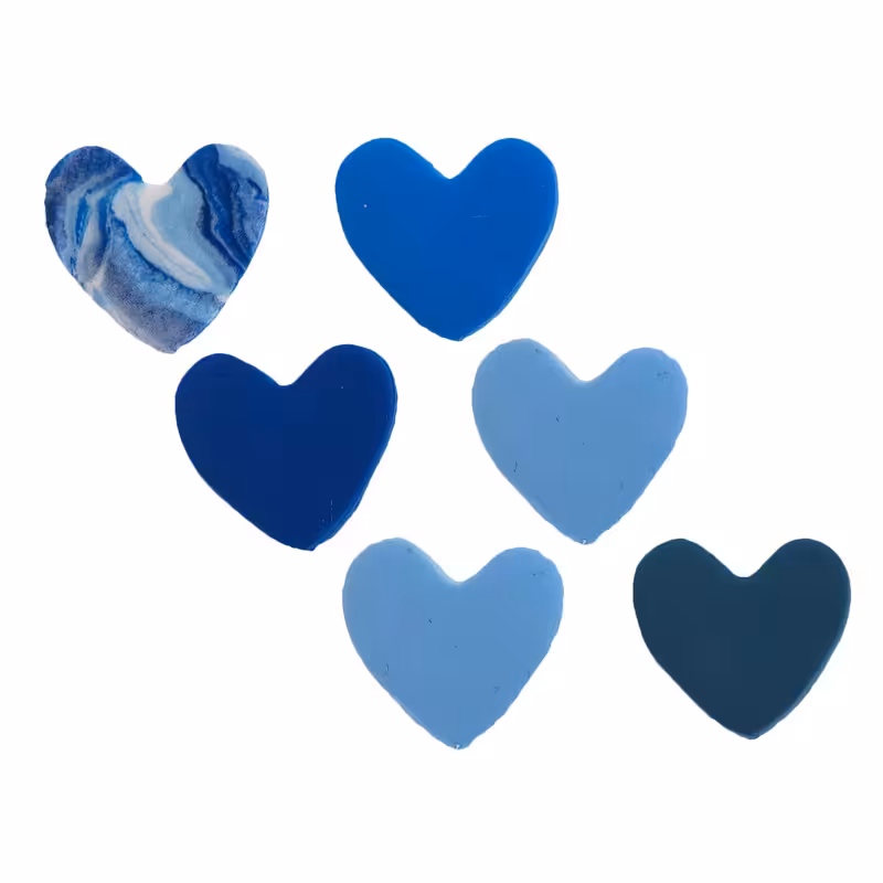 مگنت طرح قلب عشق کد MK191 مجموعه 6 عددی