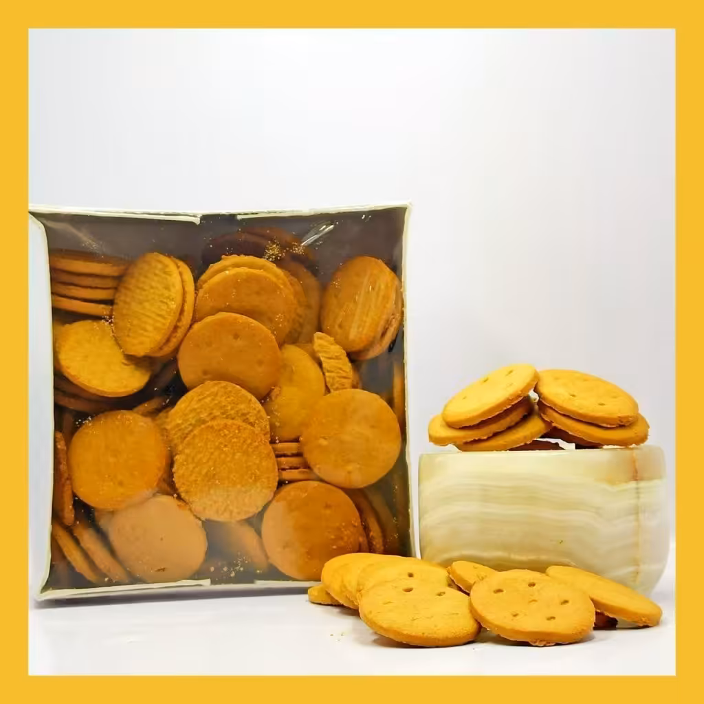 بیسکوئیت سکه ای سنتی فدک (500 گرم)