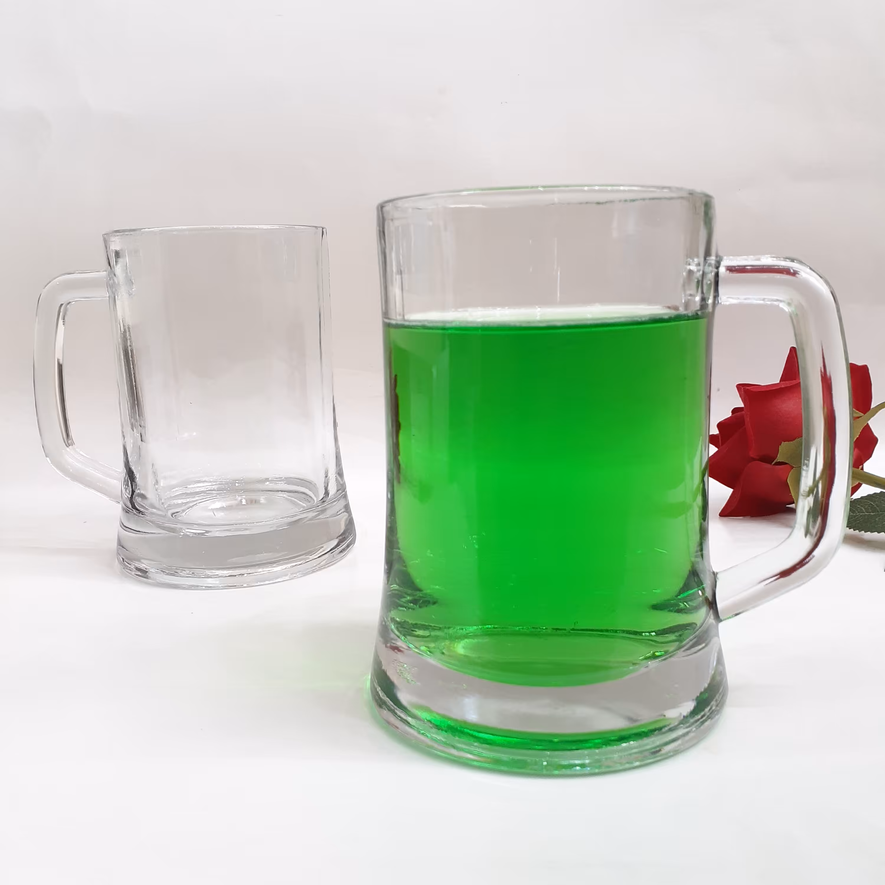 لیوان بزرگ دسته دار ، ماگ بلور ، لیوان شیرموز