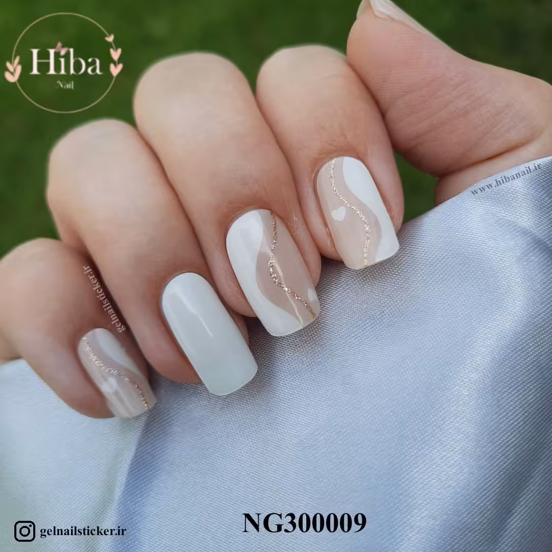 استیکر ژله ای کاشت ناخن (نیل رپ)_کد NG300009