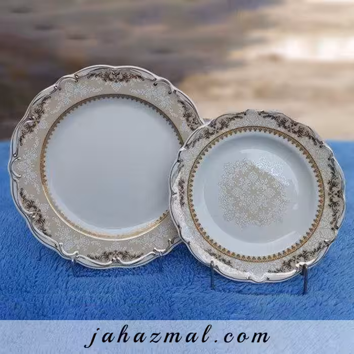 سرویس چینی پردیس طرح نلین 30 پارچه بن چاینا