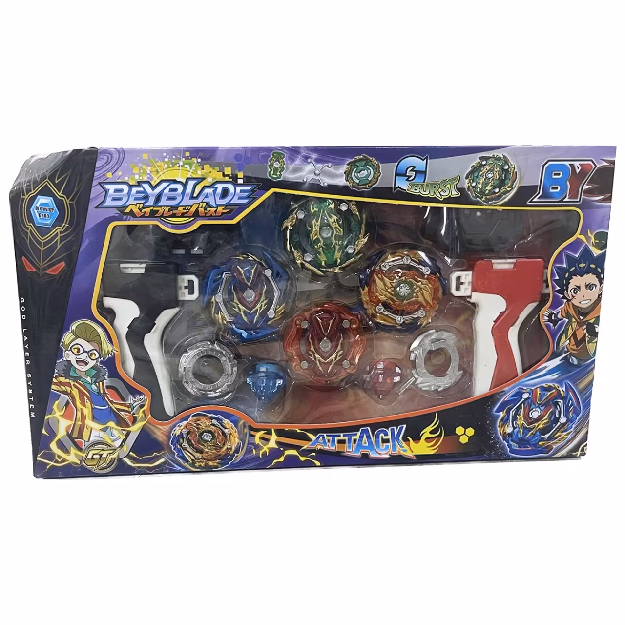 فرفره مدل Beyblade کد by531e مجموعه 8 عددی