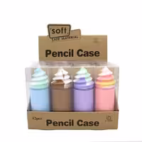 جامدادی سیلیکونی طرح بستنی برند:QI COLOUR بدون تغییر شکل  ضدآب بدون بو