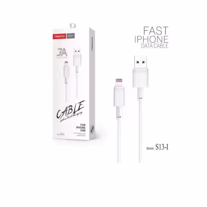 کابل تبدیل USB به IPHONE ترانیو مدل S13-I طول 1 متر