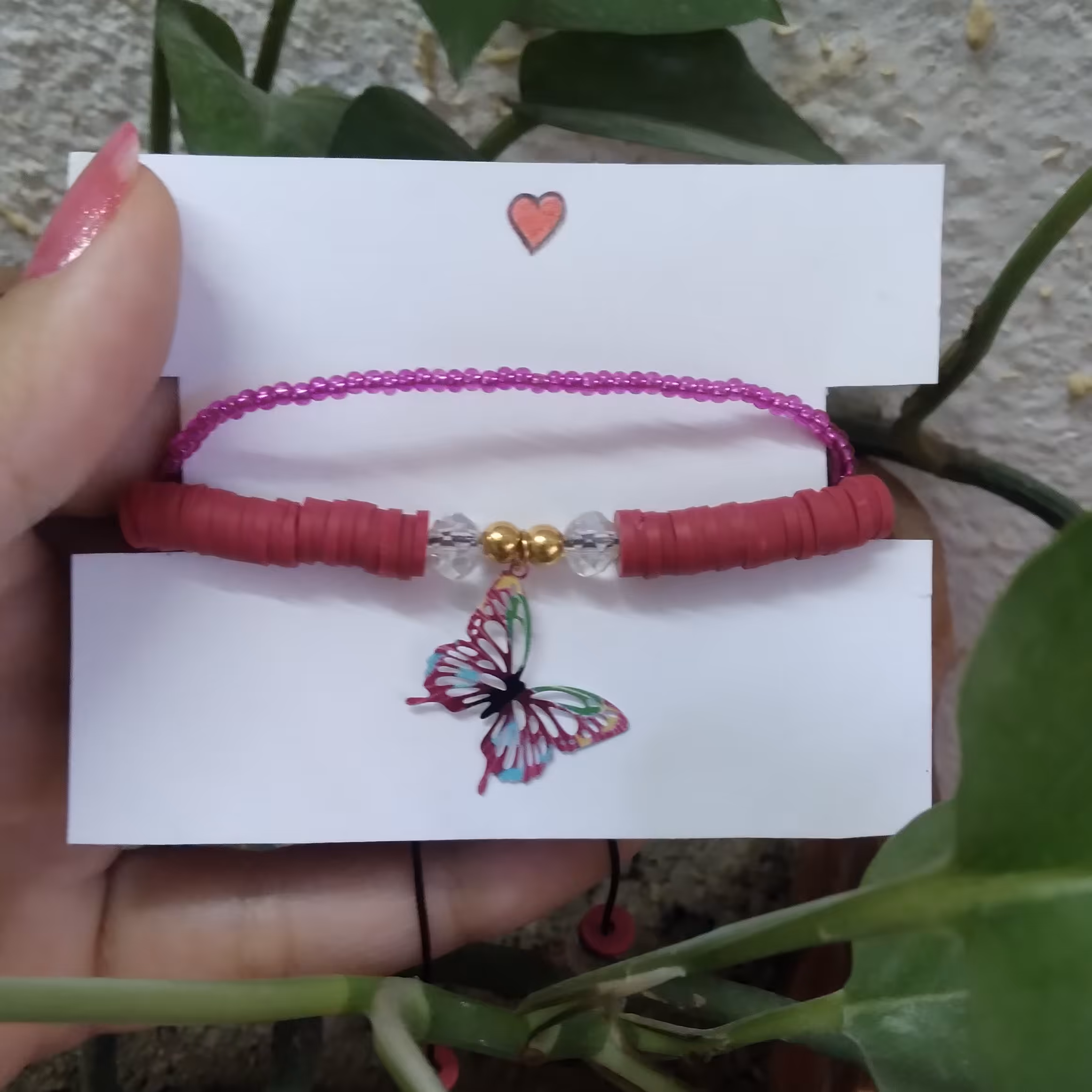 دستبند دوتایی پروانه 