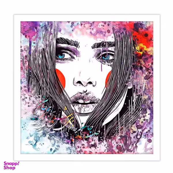 تابلو بکلیت طرح چهره انتزاعی مدل W-15344