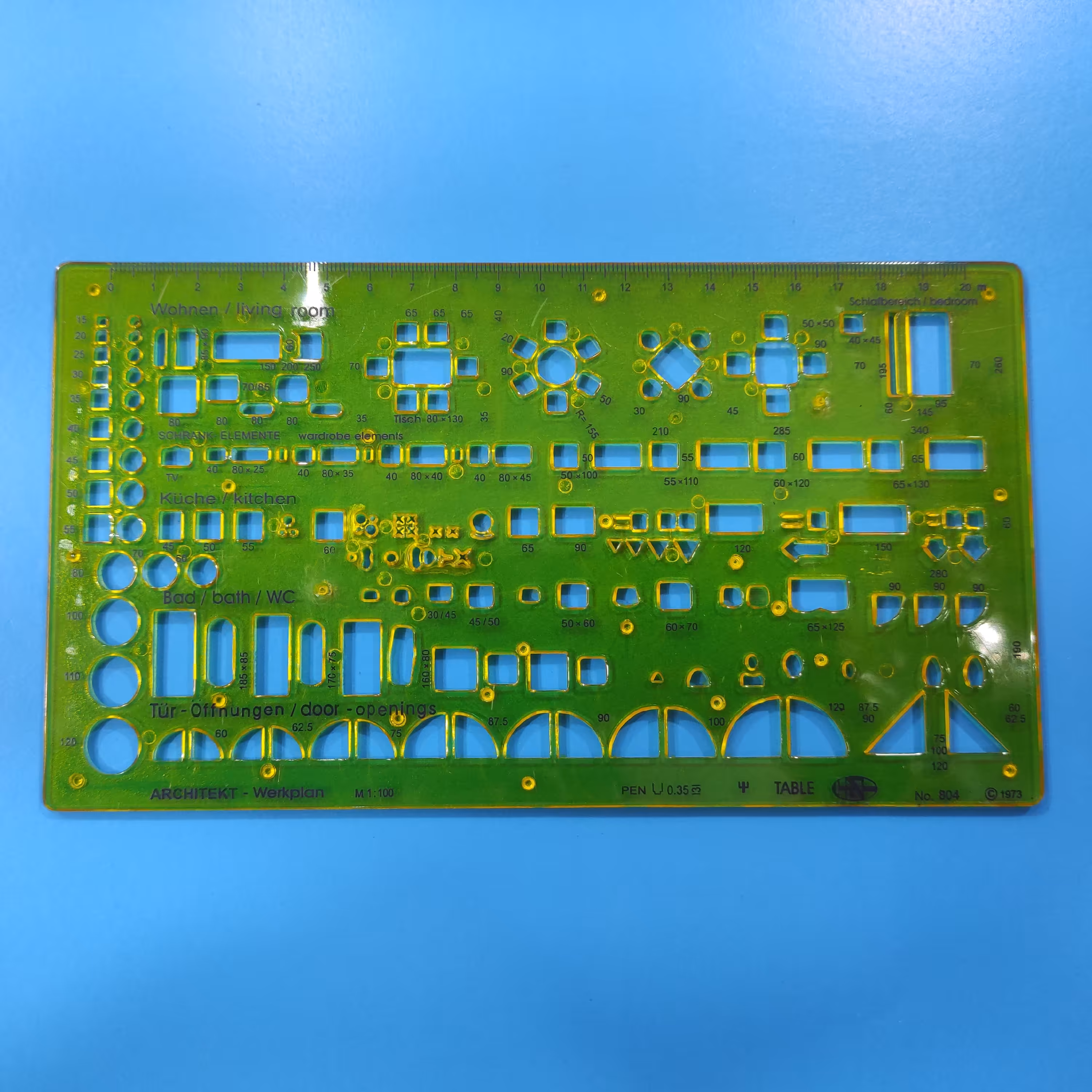 شابلون مبلمان مقیاس 1.100 برند تابل