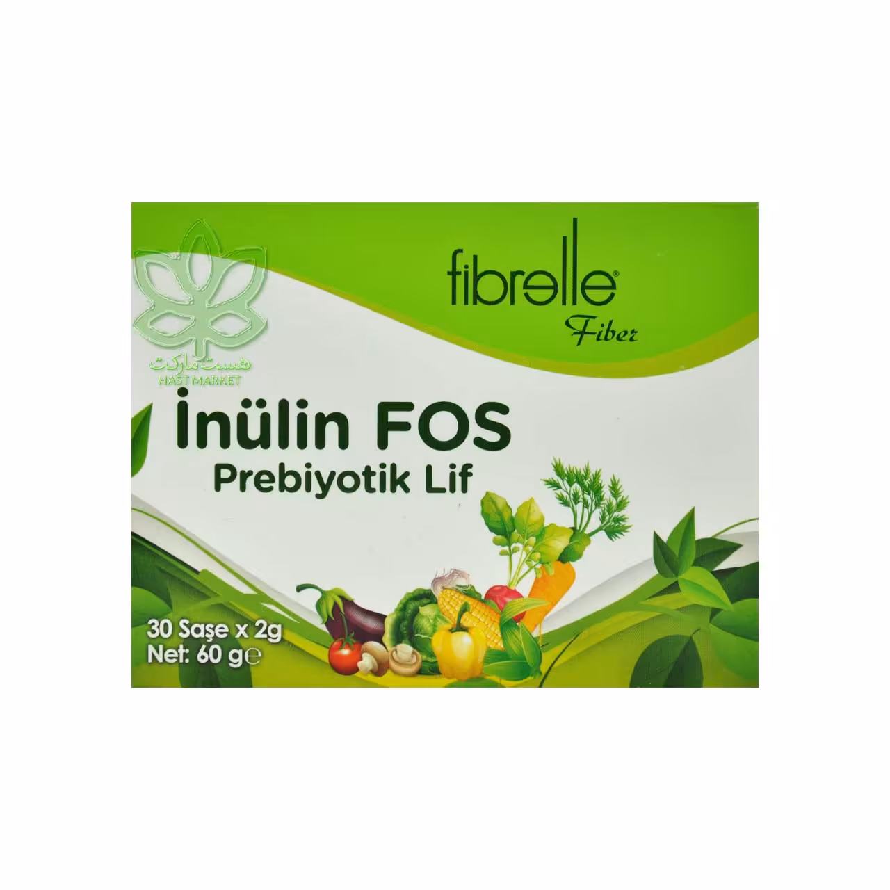پودر اینولین پروبیوتیک 30 عدد فیبرله - fibrelle