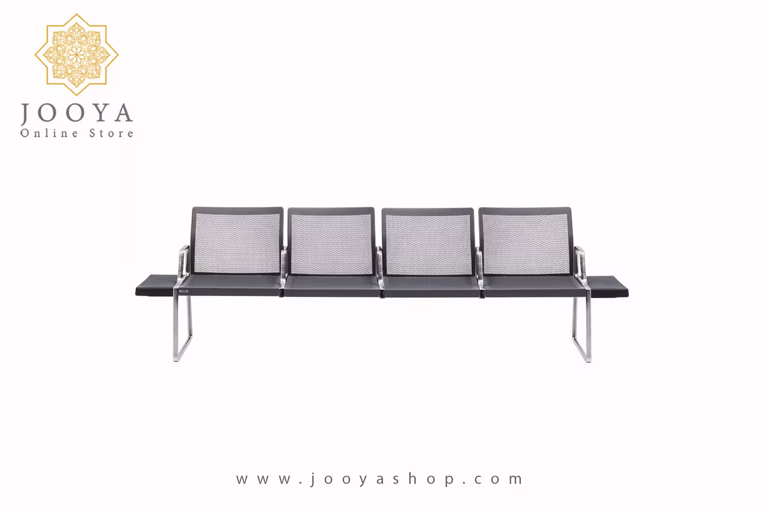 نیمکت نظری مدل ترانزیت کف و پشت فلزی پانچ چهار نفره کد N974