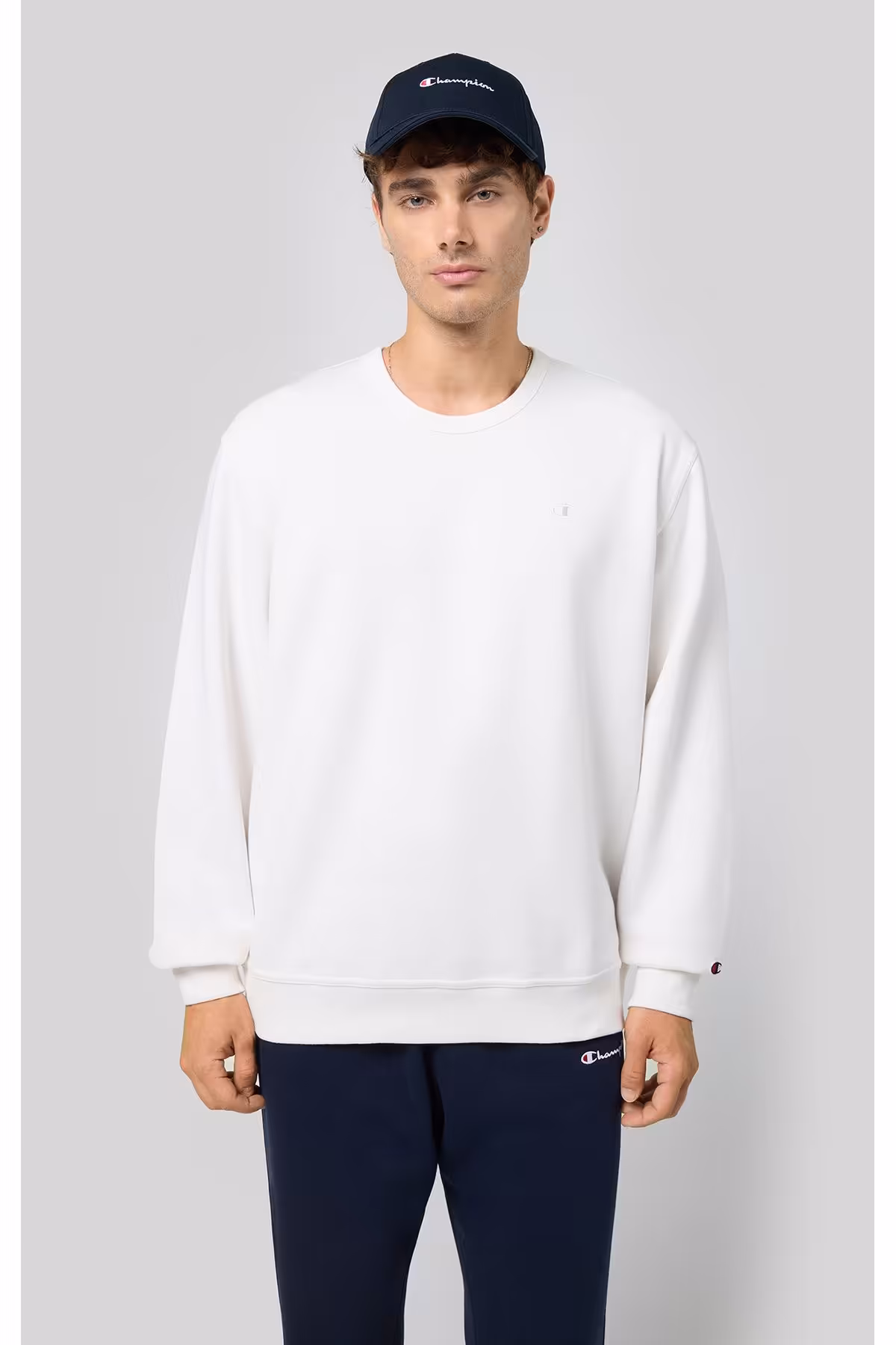 سویشرت سفید مردانه SHOP اورجینال Champion