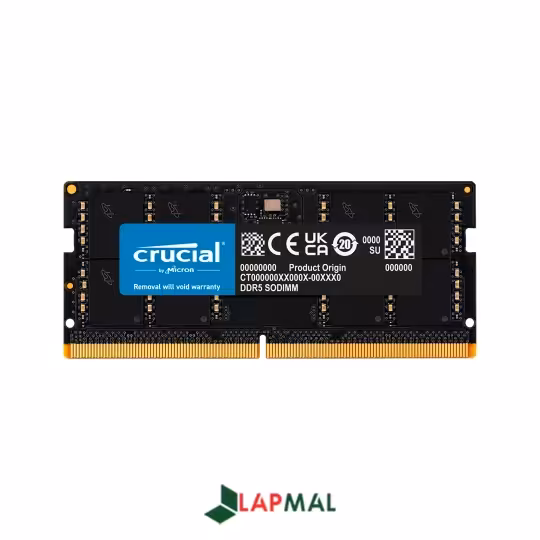رم لپ تاپ DDR5 تک کاناله 5600 مگاهرتز CL46 کروشیال مدل SODIMM ظرفیت 48 گیگابایت
فروشگاه اینترنتی تخصصی لپتاپ لپ مال