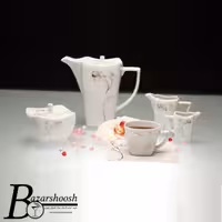 سرویس چینی غذاخوری 133پارچه تقدیس طرح آدلین 18نفره فلت