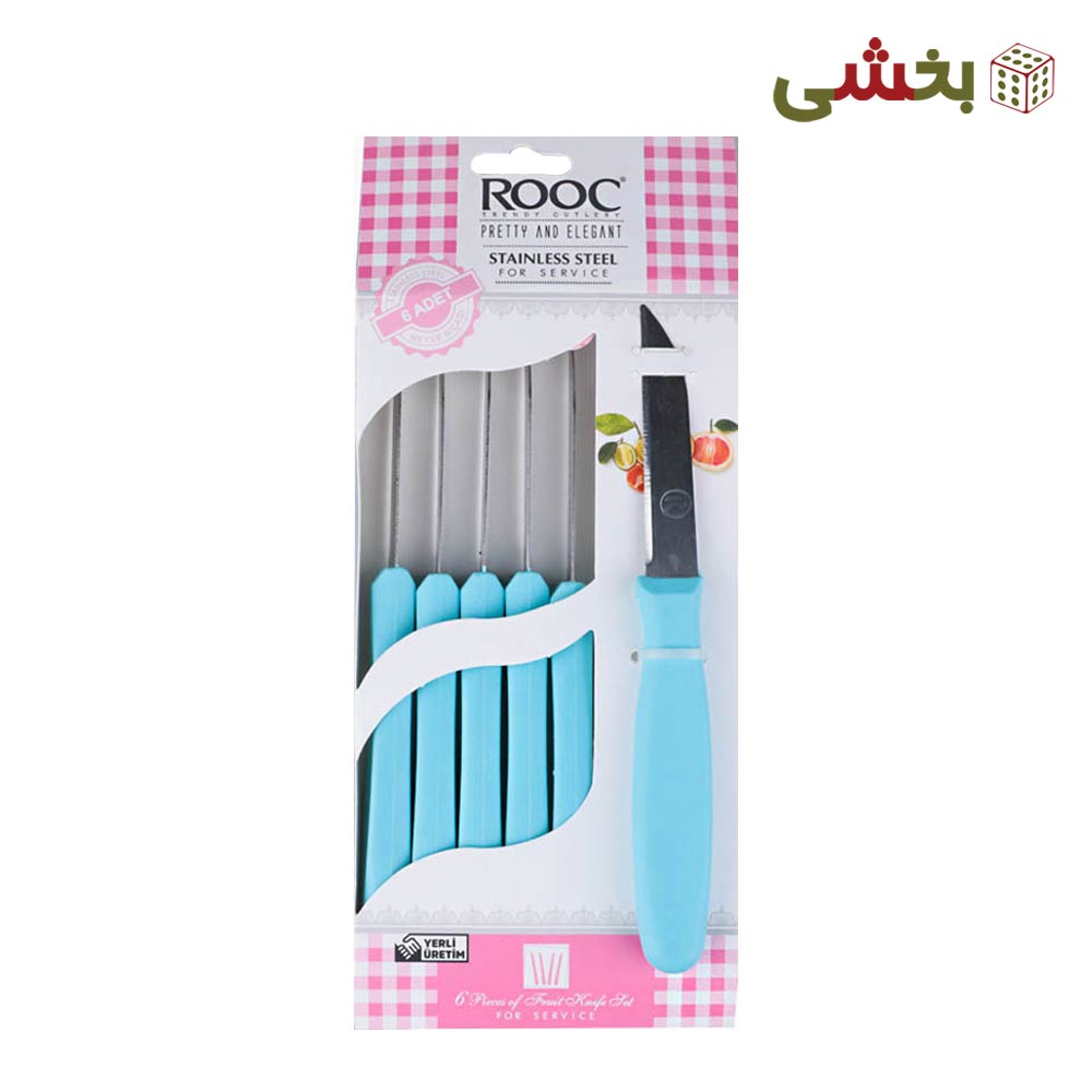 کارد میوه خوری 6 تایی روک کد MYV-06