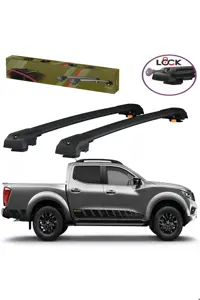 جعبه بار سقفی مشکی NISSAN NAVARA 2006 THUNDER CARRIER LOCKED SEARCH SEA CROSS BAR سقف Thunder