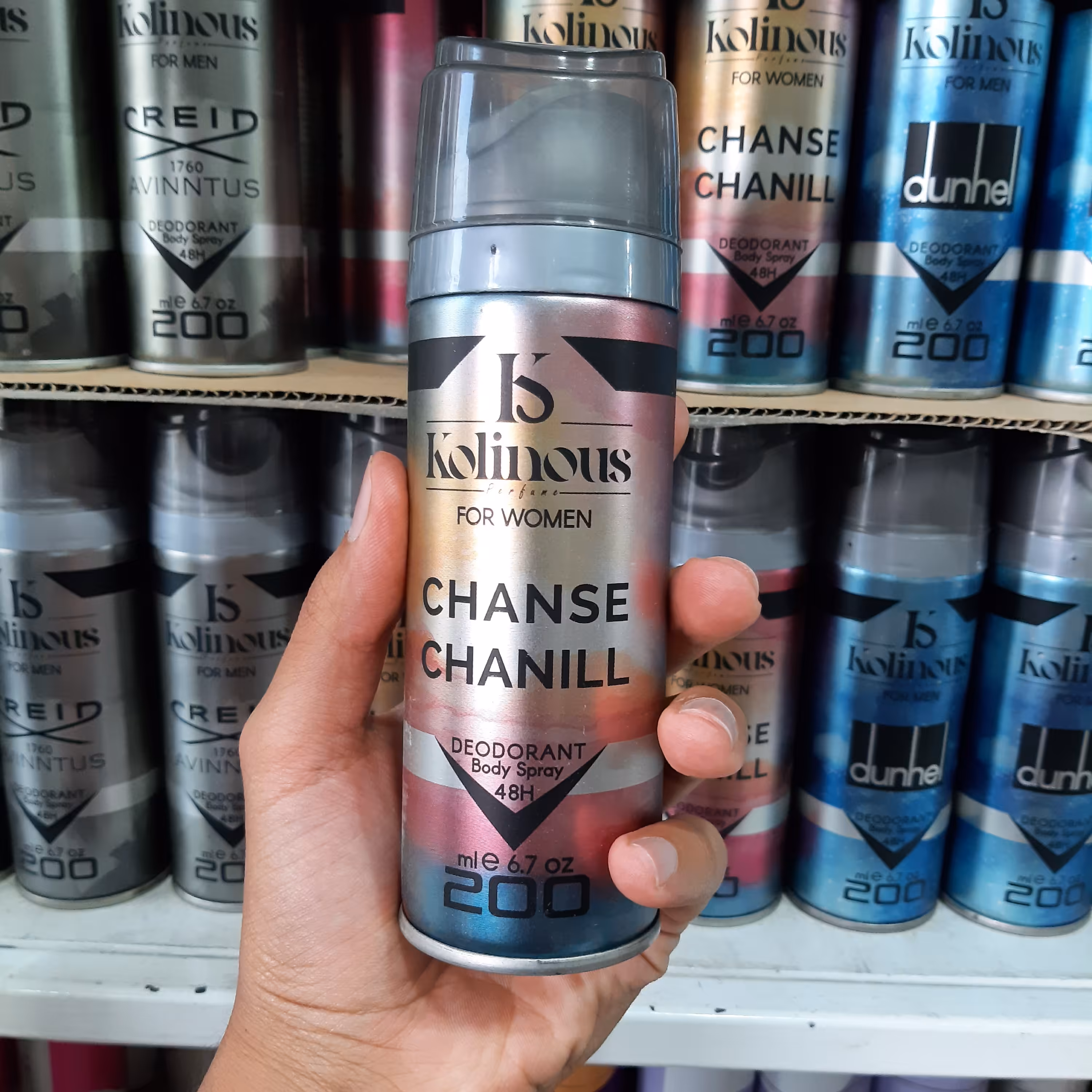 اسپری بدن زنانه کلینوس مدل چنس شنل حجم 200 میلی لیتر