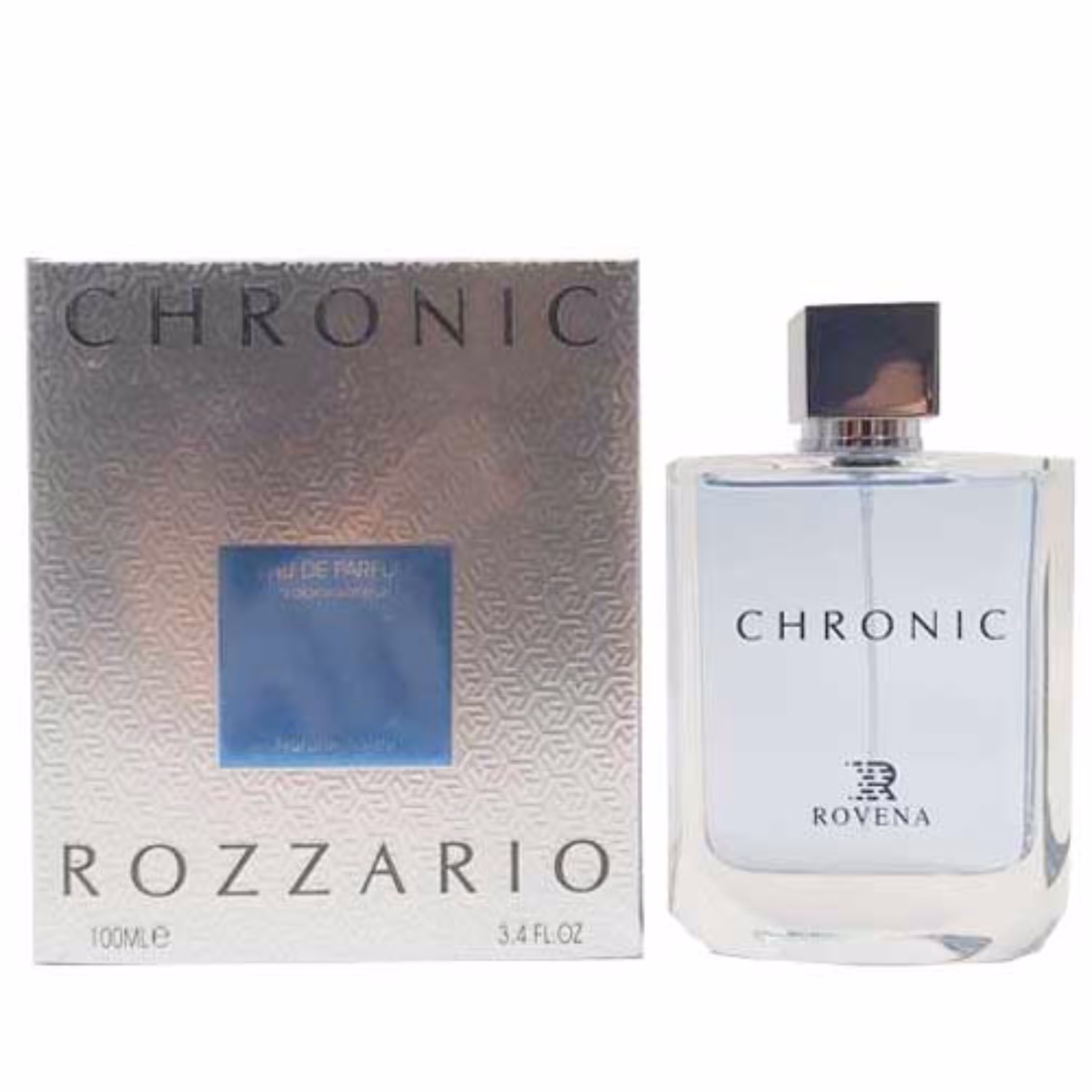 ادو پرفیوم عطر مردانه ROVENA CHRONIC ROZZARIO حجم 100 میل( ادکلن روونا کرونیک رو