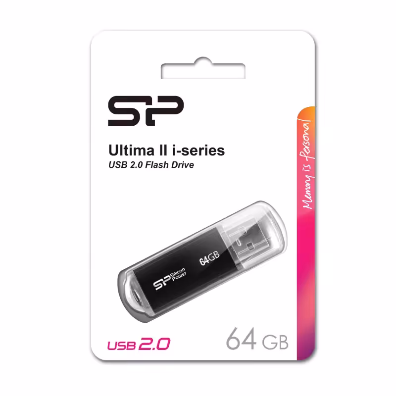 فلش سیلیکون پاور مدل Ultima II i-Series ظرفیت 64 گیگابایتSilicon Power Ultima II i-Series USB Flash Memory - 64GB