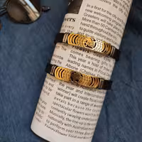 دستبند ماه تولد با پلاک استیل قیمت دونه ای 90