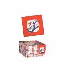 جعبه هدیه مخمل کوچک مریخ طرح عاشقانه پرنده ها