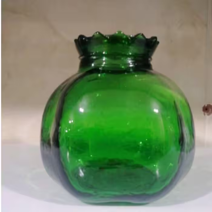 گلدان انار سبز (خمیر مایه شیشه سبز است )