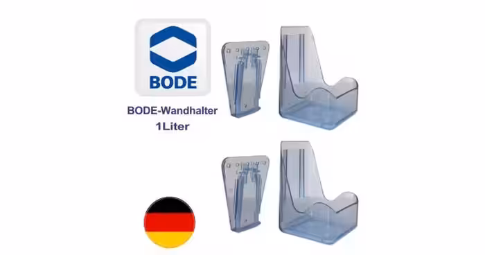پایه یک لیتری بدون محلول - بدون بطری - BODE-Wandhalter-1Liter - جعبه ی 2 عددی - کد 1294